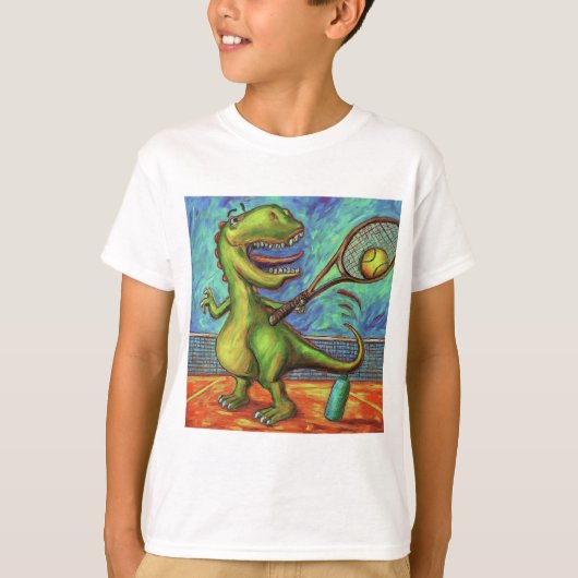 T-shirt Joueur de tennis Dino (Devant)