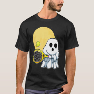 T-shirt Joueur de Tennis Ghost Lazy Costume Halloween Cute