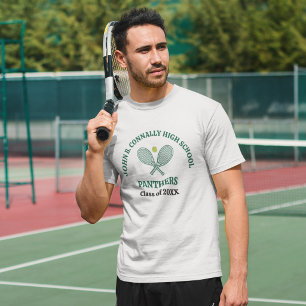 T-shirt Joueur de tennis personnalisé au lycée vert