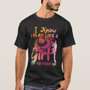 T-shirt Joueur de tennis Raquette aquarelle Je sais que je