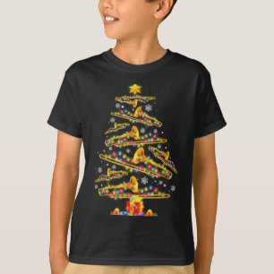 T-shirt Joueur de trombone de Noël Arbre de Noël Musique J