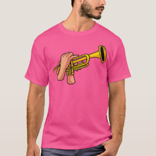 T-shirt Joueur de trompette à main Musicien Jazz Musique F