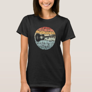 T-shirt Joueur de ukulélé rétro Ukulélé Musique de guitare