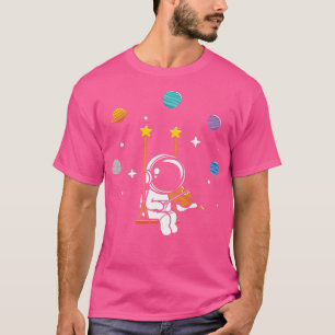 T-shirt Joueur de violon cool Aspirateur de musique astron