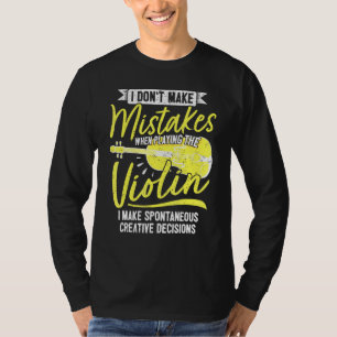 T-shirt Joueur De Violon De Jazz Créatif Quand Je Joue Au