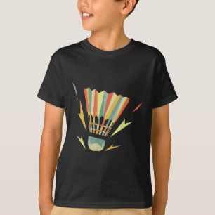 T-shirt Joueur de volant rétro vintage badminton