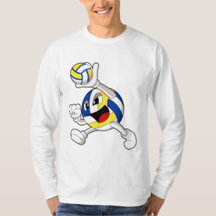 T-shirt Joueur de volley-ball avec volley-ball