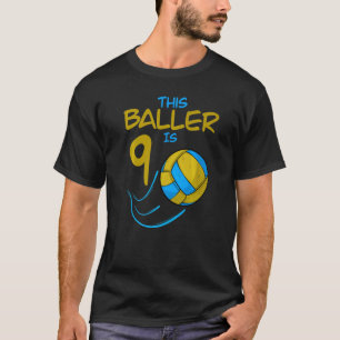 T-shirt Joueur De Volley-ball Ce Baller Est 9 Volleyball B
