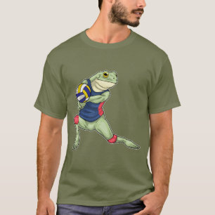 T-shirt Joueur de volley-ball de grenouille