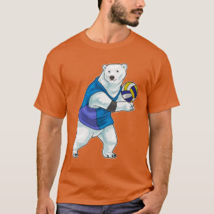 T-shirt Joueur de volley-ball d'ours polaires