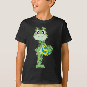 T-shirt Joueur de volley-ball grenouille Volleyball Sports