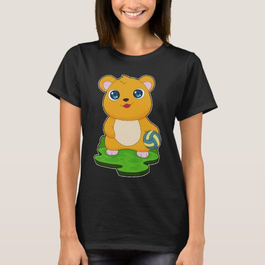 T-shirt Joueur de volley-ball Hamster (Devant)