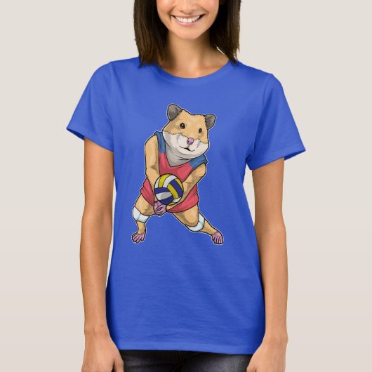 T-shirt Joueur de volley-ball Hamster (Devant)