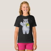 T-shirt Joueur de volley-ball hippo (Devant entier)