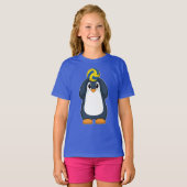 T-shirt Joueur de volley-ball Penguin (Devant entier)