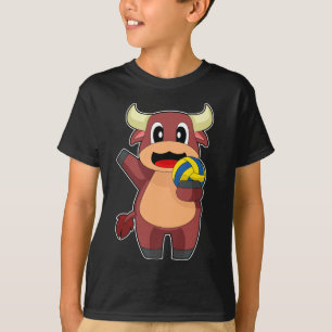 T-shirt Joueur de volley-ball Taureau Volley-ball