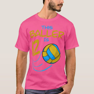 T-shirt Joueur De Volleyball Ce Baller Est 12 Bir De Volle