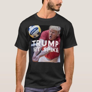 T-shirt Joueur de Volleyball Politique Drôle Trump Set Spi