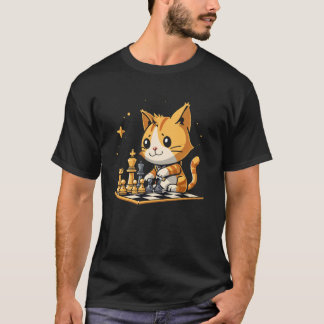 T-shirt Joueur d'échecs Chat sur Échecs