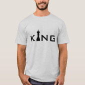 T-shirt Joueur d'échecs cool King Typography (Devant)