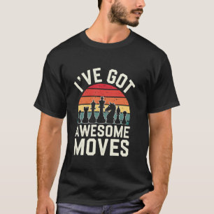 T-shirt Joueur d'échecs drôle Échec et mat Pièces d'échecs
