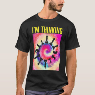 T-shirt Joueur d'échecs Je pense jeu de plateau de pièces 
