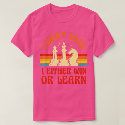 T-shirt Joueur d'échecs Pièces Retro I Don39t Perdre I Soi (Design devant)