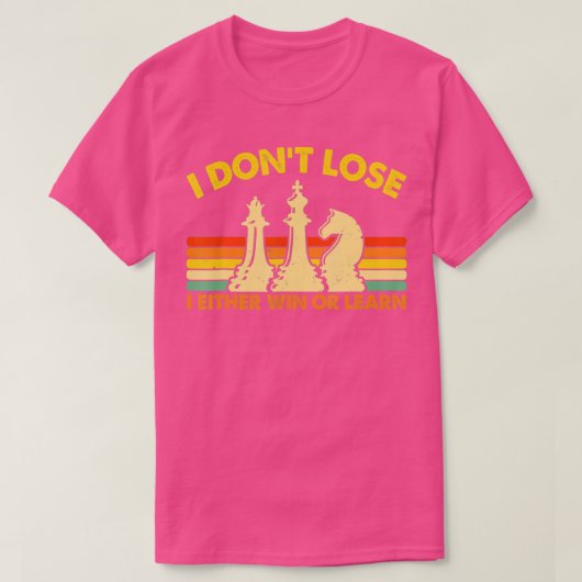 T-shirt Joueur d'échecs Pièces Retro I Don39t Perdre I Soi (Design devant)