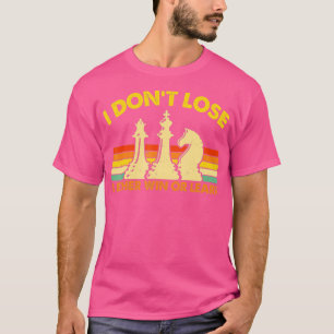 T-shirt Joueur d'échecs Pièces Retro I Don39t Perdre I Soi
