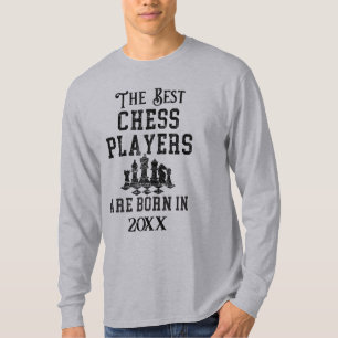 T-shirt Joueur d'échecs sur mesure amusant Anniversaire