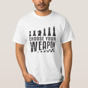 T-shirt Joueur d'échecs Tableau de contrôle du jeu Jeu cad