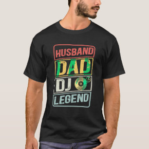 T-shirt Joueur Dj Musique Husband Papa DJ Légende rétro Pè