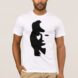T-shirt Joueur du visage ou de saxophone de la femme ?