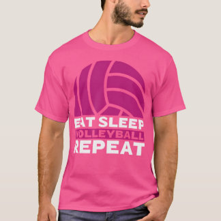 T-shirt Joueur du volley-ball de sommeil de sommeil de rép