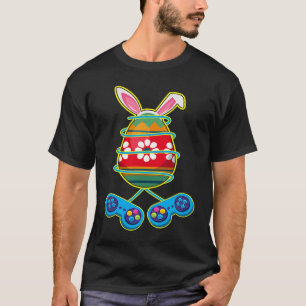 T-shirt Joueur Easter Bunny Egg Vidéo Jeu Enfants Garçons