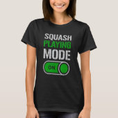 T-shirt Joueur en mode squash sur la lecture Serve Racket (Devant)