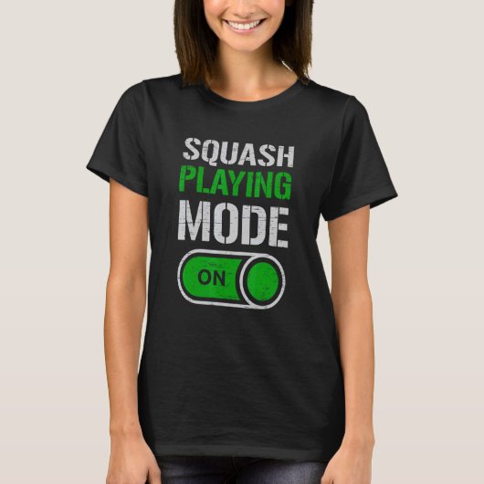 T-shirt Joueur en mode squash sur la lecture Serve Racket (Devant)