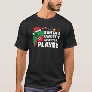 T-shirt Joueur favori de Xmas Boys Père Noël Chris