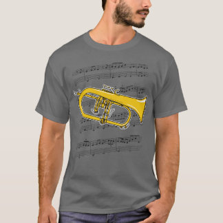 T-shirt Joueur Flugelhorn Hornist Brass musicien Couleur