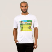 T-shirt Joueur garçon courir dans un Jardin vert luxuriant (Devant entier)