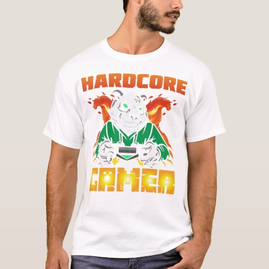 T-shirt Joueur hardcore (Devant)