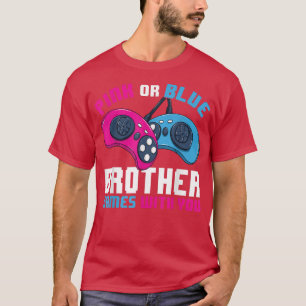 T-shirt Joueur Hommes Genre Révéler Pink Ou Blue Brother J
