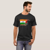 T-shirt Joueur indien de cricket (Devant entier)
