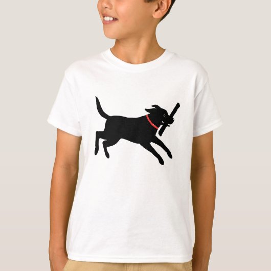 T-shirt Joueur Labrador Retriever Chien Black Lab en cours (Devant)