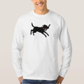 T-shirt Joueur Labrador Retriever Chien Black Lab en cours (Devant)