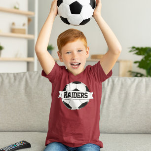 T-shirt Joueur, nombre et couleur de l'équipe de football
