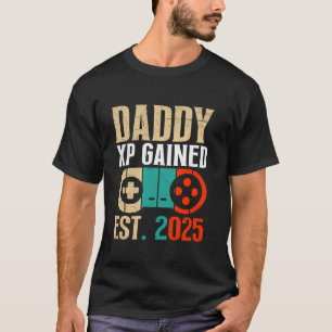 T-shirt Joueur Papa DADDY XP GAGNÉ EST 2025 Drôle Bientôt