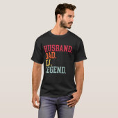 T-shirt Joueur papa DJ Legend DJ Disk Music Player (Devant entier)