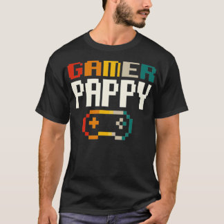 T-shirt Joueur Papy Manette Hobby Vintage Papy Passe-temps