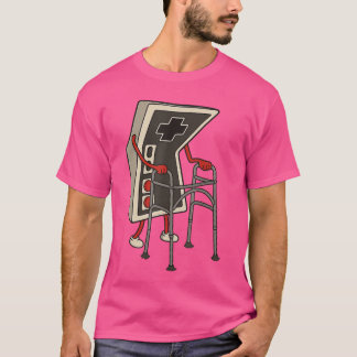 T-shirt Joueur Rétro Drôle de Jeux Vidéo 80s 90s Vieux